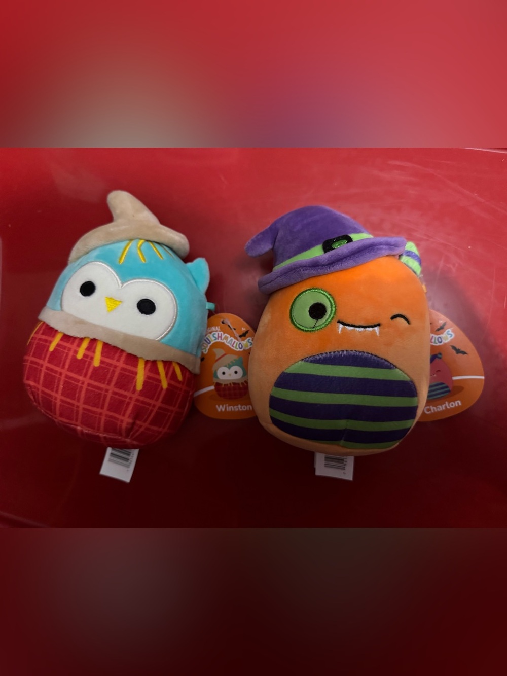 Squishmallows Winston Plush - Orange, Purple & Green Accents, 5inch